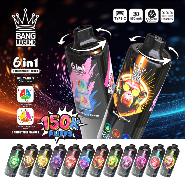 Bang Legend 150k 6 in 1 Flavors - Disposable Vape flavors
