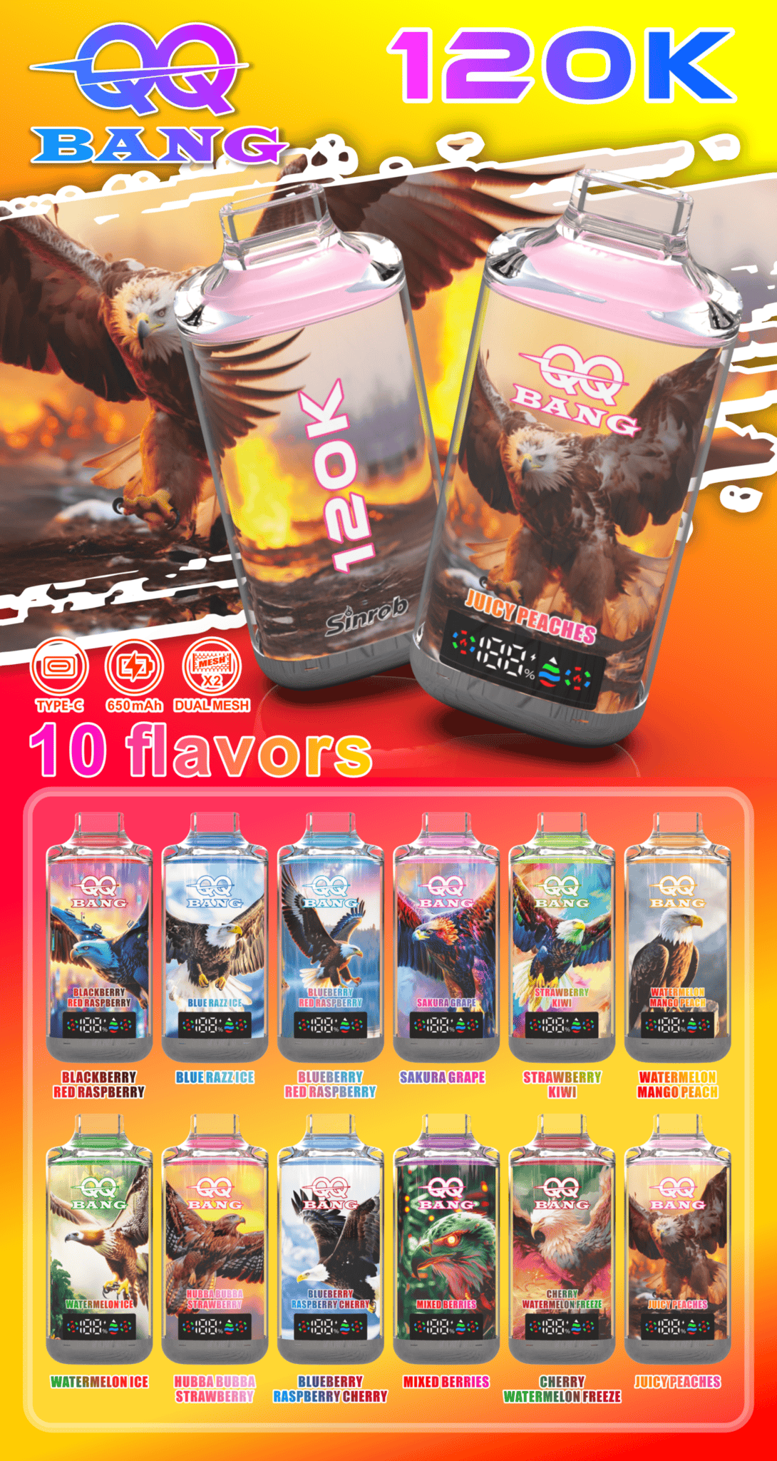 QQ Bang 120k Puffs - Crystal - Disposable Vape