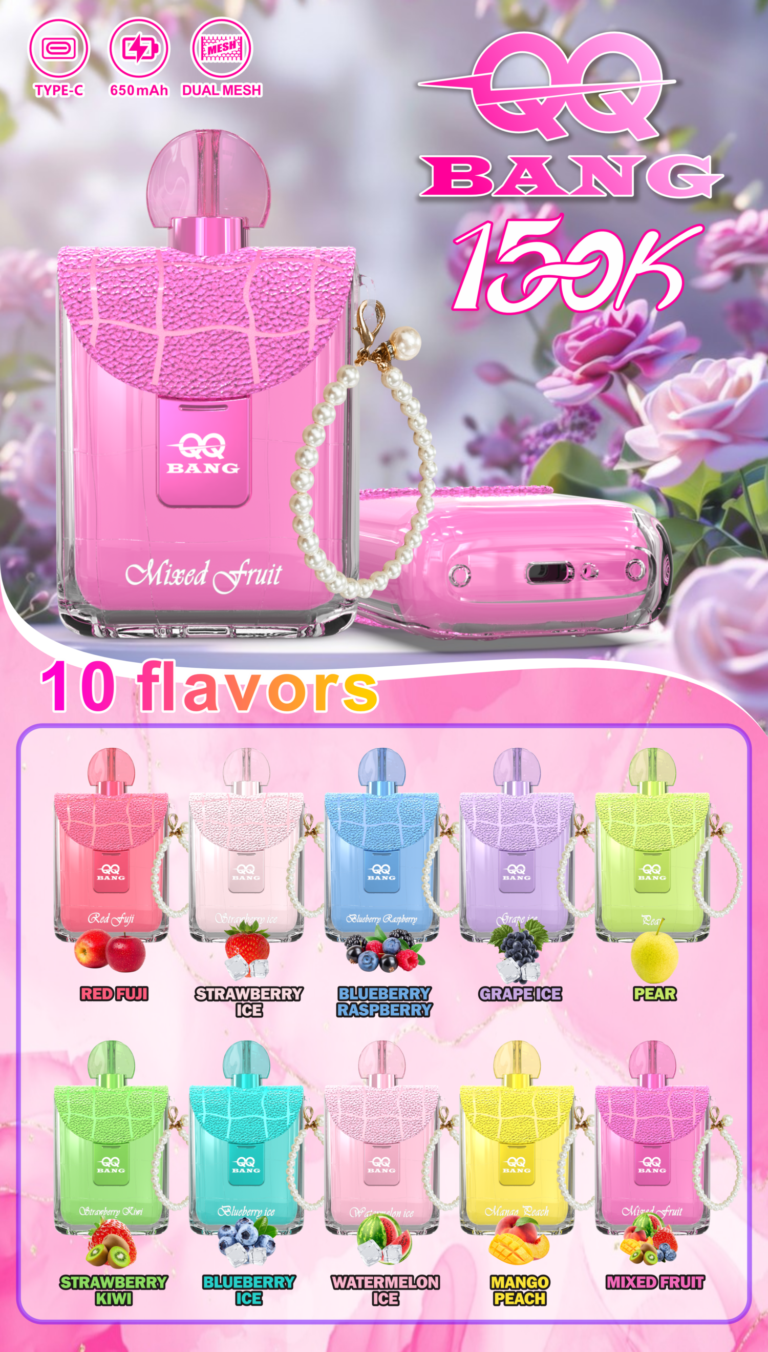 QQ Bang 150k Puffs - Perfume - Disposable Vape