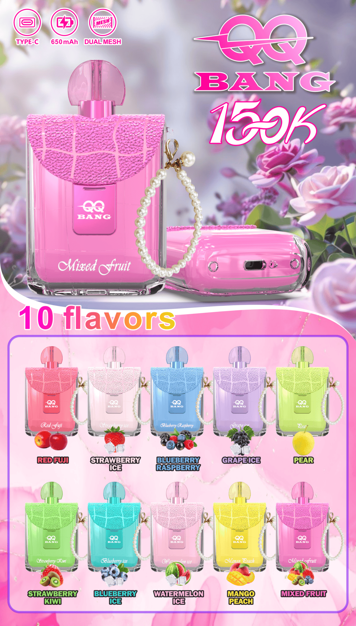QQ Bang 150k Puffs - Perfume - Disposable Vape