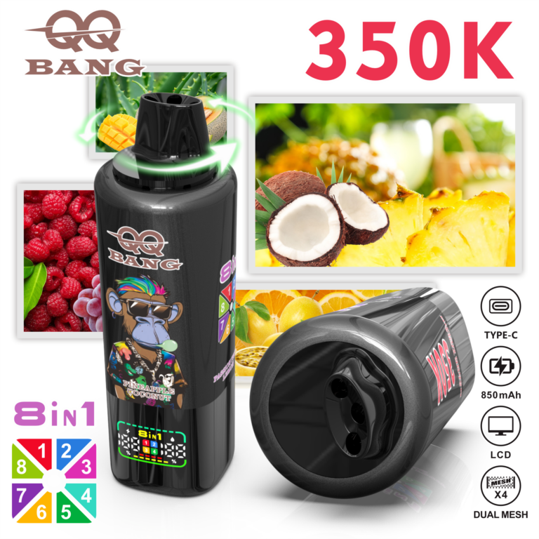QQ Bang 350k Puffs - 8 in 1 Flavor - Disposable Vape specifications