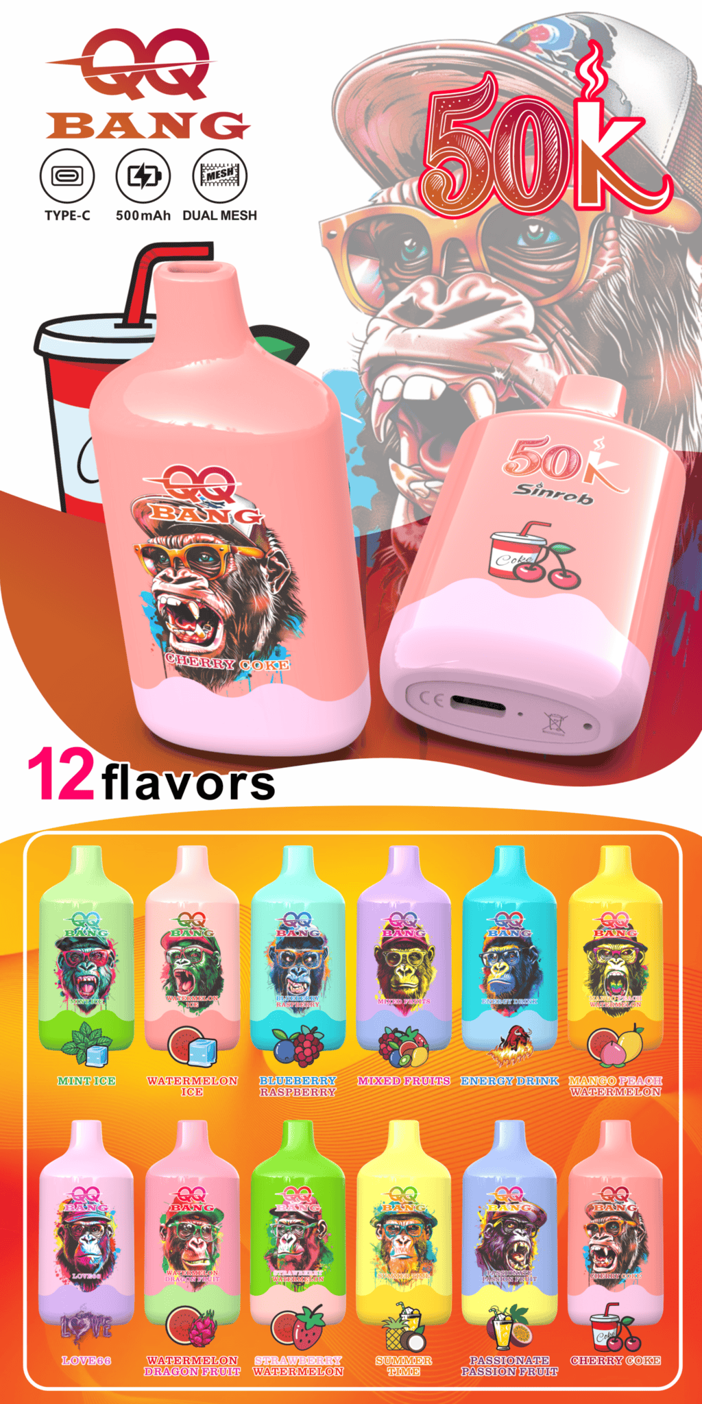 QQ Bang 50k Puffs - Disposable Vape