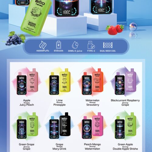 Bood Twins 46000 Puffs Dual Flavor - Disposable Vape