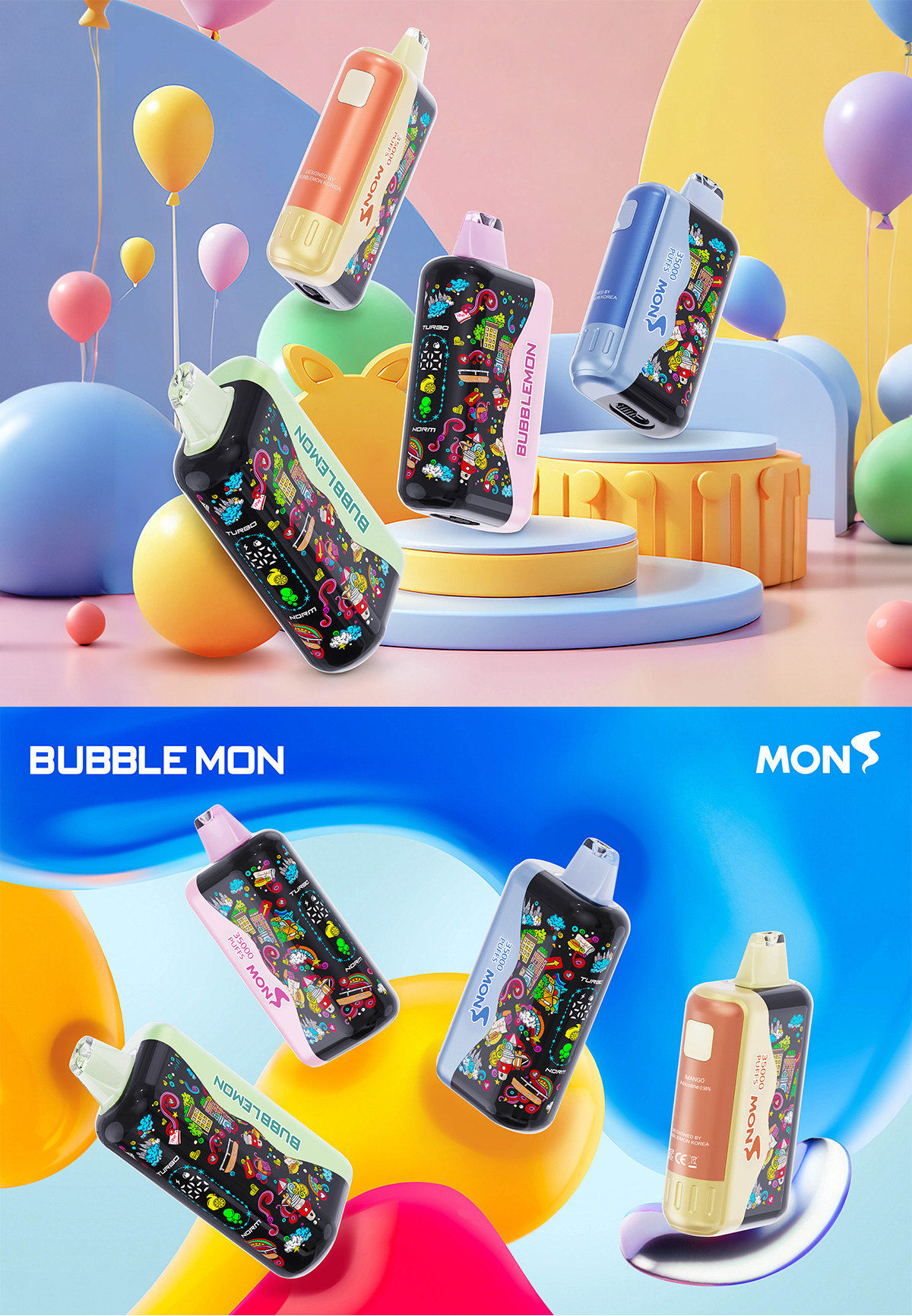 Bubble Mon Graffiti 35k Puffs - Disposable Vape