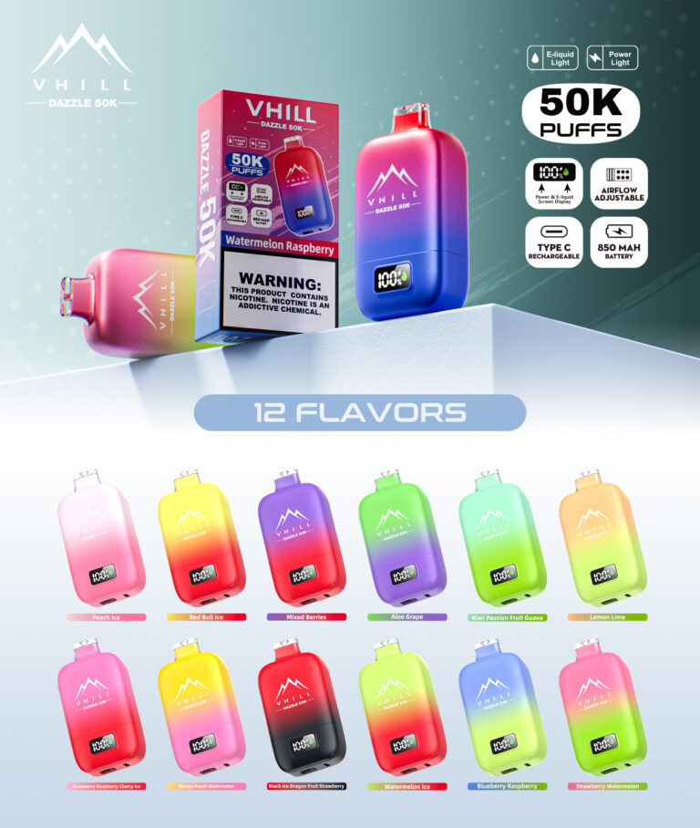 VHILL DAZZLE 50K 50000 Puffs flavors