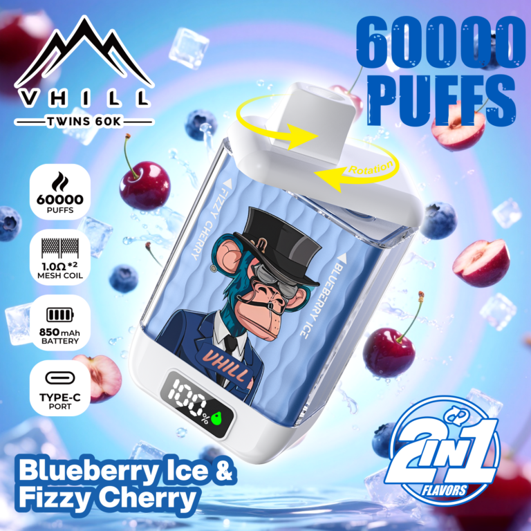 VHill Twins 60K Puffs Switchable Dual Flavors specifications