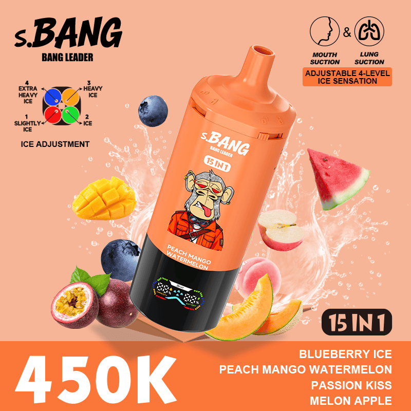 S.Bang - Bang Leader - 450k Puffs - 15 in 1 Flavors - Disposable Vape