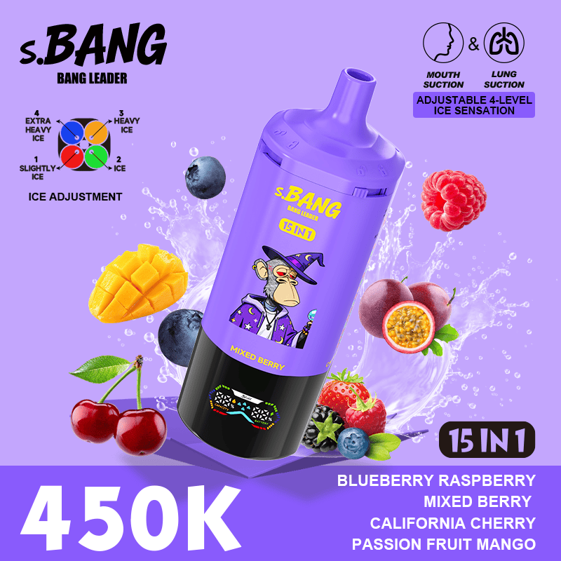 S.Bang - Bang Leader - 450k Puffs - 15 in 1 Flavors - Disposable Vape